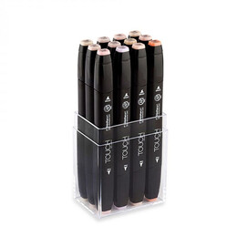 Touch Twin Marker Seti 12 Renk TEN RENKLERİ - ShinHan Art