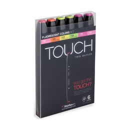 Touch Twin Marker Seti 6 Renk FLORASAN RENKLER - ShinHan Art