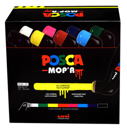 Uni Posca Mop'r PCM-22 Boyama Markörü Seti 3-19 mm. 8 Renk - Uni