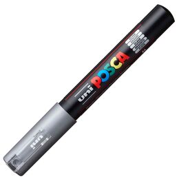 Uni Posca PC-1M Boyama Markörü 0.7 mm. METALİK GÜMÜŞ - 1