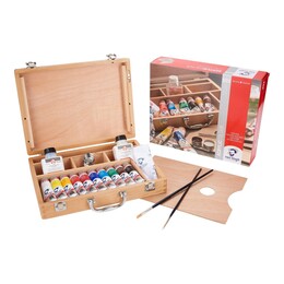 Van Gogh Basic Box Ahşap Çantalı Akrilik Boya Seti - Talens