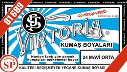 Viktoria Toz Kumaş Boyası 24 MAVİ ORTA - Viktoria