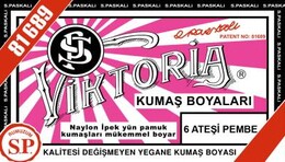 Viktoria Toz Kumaş Boyası 6 ATEŞİ PEMBE - Viktoria