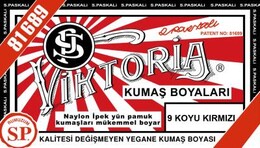 Viktoria Toz Kumaş Boyası 9 KOYU KIRMIZI - Viktoria