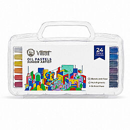Vincent Junior Artist Yağlı Pastel Boya Seti 24 Renk Çantalı - 1