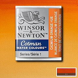 Winsor & Newton Cotman Yarım Tablet Sulu Boya 090 Cadmium Orange Hue - Winsor & Newton