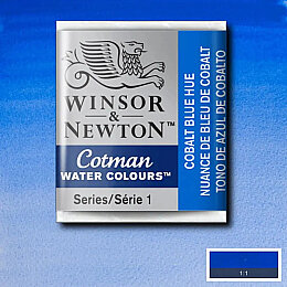 Winsor & Newton Cotman Yarım Tablet Sulu Boya 179 Cobalt Blue Hue - Winsor & Newton