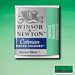 Winsor & Newton Cotman Yarım Tablet Sulu Boya 235 Emerald - 1