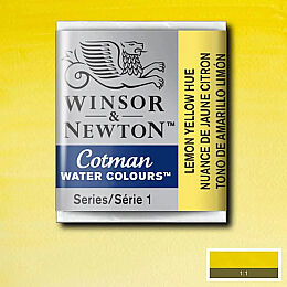 Winsor & Newton Cotman Yarım Tablet Sulu Boya 346 Lemon Yellow Hue - 1