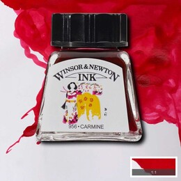 Winsor & Newton Drawing Ink Çizim Mürekkebi 14 ml. 127 Carmine - Winsor & Newton
