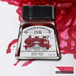 Winsor & Newton Drawing Ink Çizim Mürekkebi 14 ml. 227 Deep Red - Winsor & Newton
