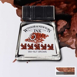 Winsor & Newton Drawing Ink Çizim Mürekkebi 14 ml. 441 Nut Brown - Winsor & Newton