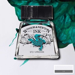 Winsor & Newton Drawing Ink Çizim Mürekkebi 14 ml. 692 Viridian - Winsor & Newton