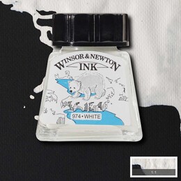 Winsor & Newton Drawing Ink Çizim Mürekkebi 14 ml. 702 White - Winsor & Newton