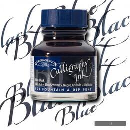 Winsor & Newton Kaligrafi Mürekkebi 30 ml. 034 BLUE BLACK - Winsor & Newton