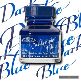 Winsor & Newton Kaligrafi Mürekkebi 30 ml. 222 DARK BLUE - Winsor & Newton