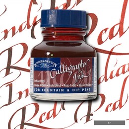 Winsor & Newton Kaligrafi Mürekkebi 30 ml. 317 INDIAN RED - Winsor & Newton