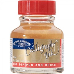 Winsor & Newton Kaligrafi Mürekkebi 30 ml. METALLIC GOLD - Winsor & Newton