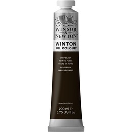 Winsor & Newton Winton Yağlı Boya 200 ml. 25 Lamp Black - Winsor & Newton