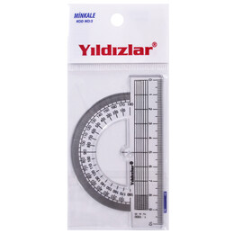 Yıldızlar Plastik Minkale 180 Derece Açı Ölçer 10 cm. - Yıldızlar