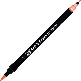 Zig Art & Graphic Twin Marker Çizim Kalemi 222 Salmon - Zig
