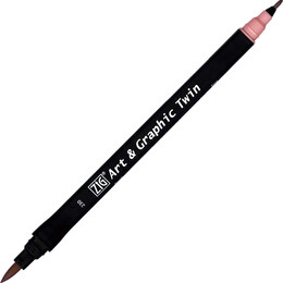 Zig Art & Graphic Twin Marker Çizim Kalemi 230 Pale Mauve - Zig