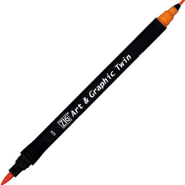 Zig Art & Graphic Twin Marker Çizim Kalemi 24 Scarlet - Zig