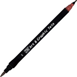 Zig Art & Graphic Twin Marker Çizim Kalemi 260 Tuscan Red - Zig