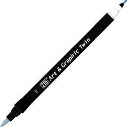 Zig Art & Graphic Twin Marker Çizim Kalemi 302 Pastel Blue - Zig
