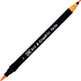 Zig Art & Graphic Twin Marker Çizim Kalemi 42 Light Orange - Zig