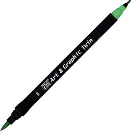 Zig Art & Graphic Twin Marker Çizim Kalemi 550 Pale Green - Zig