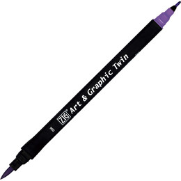 Zig Art & Graphic Twin Marker Çizim Kalemi 6 Violet - Zig