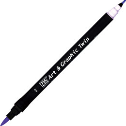 Zig Art & Graphic Twin Marker Çizim Kalemi 602 Pastel Violet - Zig