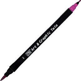 Zig Art & Graphic Twin Marker Çizim Kalemi 61 Dark Mauve - Zig