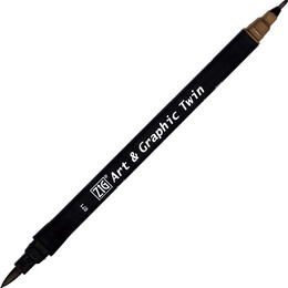 Zig Art & Graphic Twin Marker Çizim Kalemi 71 Light Brown - Zig
