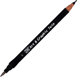 Zig Art & Graphic Twin Marker Çizim Kalemi 727 Mahogany - Zig