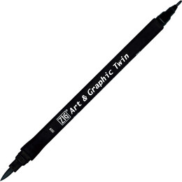 Zig Art & Graphic Twin Marker Çizim Kalemi 8 Grey - Zig