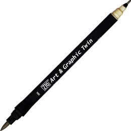 Zig Art & Graphic Twin Marker Çizim Kalemi 86 Ash Grey - Zig