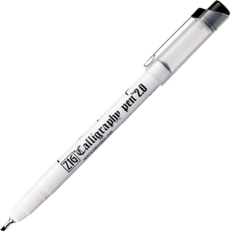 Zig Calligraphy Pen Arabic Yan Kesik Kaligrafi Kalemi 2.0 mm. Siyah - Zig