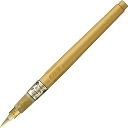Zig Chu-Ji Doldurulabilir Brush Pen Fırça Uçlu Kalem GOLD - Zig