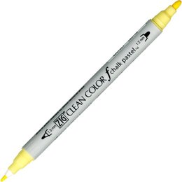 Zig Clean Color f Çift Uçlu Kalem 050 Pastel Yellow - Zig