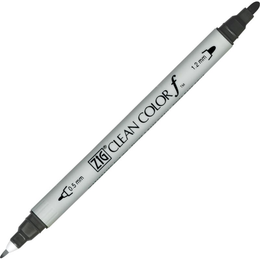 Zig Clean Color f Çift Uçlu Kalem 095 Dark Gray - Zig