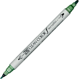 Zig Clean Color f Çift Uçlu Kalem 121 Metallic Green - Zig