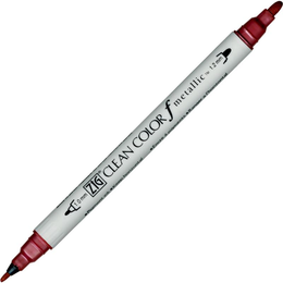 Zig Clean Color f Çift Uçlu Kalem 126 Metallic Red - Zig