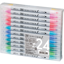 Zig Clean Color f Çift Uçlu Kalem Seti 24 Renk - Zig