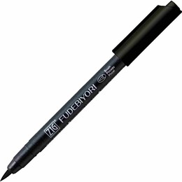Zig Fudebiyori Brush Pen Fırça Uçlu Kalem 10 BLACK - Zig