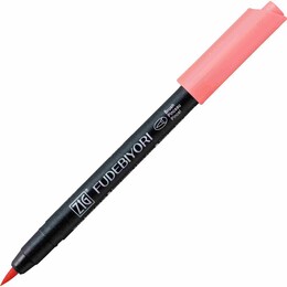 Zig Fudebiyori Brush Pen Fırça Uçlu Kalem 21 LIGHT CARMINE - Zig