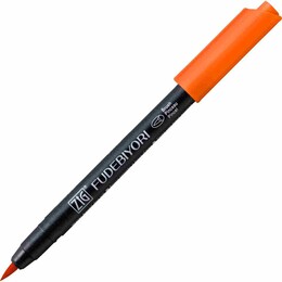 Zig Fudebiyori Brush Pen Fırça Uçlu Kalem 23 SCARLET RED - Zig
