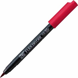 Zig Fudebiyori Brush Pen Fırça Uçlu Kalem 24 WINE RED - Zig