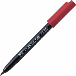 Zig Fudebiyori Brush Pen Fırça Uçlu Kalem 260 DEEP RED - Zig